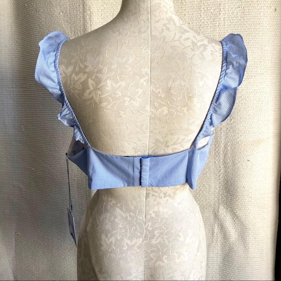 Majorelle Revolve Bra Crop Top XL Check Gingham Print Halloween Costume … - Picture 6 of 8